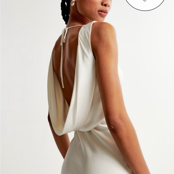 NWT XXSP Abercrombie Cowl Back Maxi Dress - Picture 2 of 6